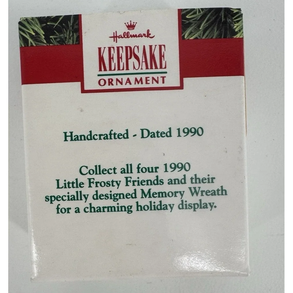 Hallmark Keepsake 1990 Little Seal Mini Ornament Little Frosty Friends Vintage